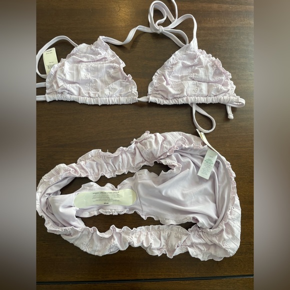 2/$20 🏷️ 💗 NWT Aerie Eyelet Cheeky Bikini set XL - Picture 7 of 11